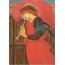 Ange jouant du flageolet de Edward Burne-Jones, peintre britannique 19ème
