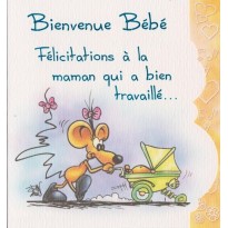 Bienvenue Bébé, carte Félicitations de naissance