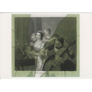 "LE Concert", trompe l'oeil de François xavier Vispre, reproduction en carte postale
