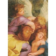 Anges musiciens, modèles variés, reproductions sur cartes postales de tableaux connus