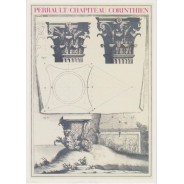 Chapiteau Corinthien par Claude Perrault, carte postale d'art