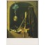 Nature morte avec montre gousset et bougeoir de Gérard Dou, carte postale d'art