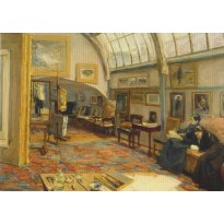 "Atelier du Peintre à la porte de Brandebourg" de Max Liebermann, carte d'art