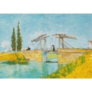"Pont de Langlois à Arles" Vincent Van Gogh, carte d'art