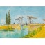"Pont de Langlois à Arles" Vincent Van Gogh, carte d'art