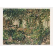 "Jardin paysan en fleurs" de Lovis Corinth, carte d'art
