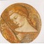 Vierge à l'Enfant -carte reproductjion du détail du tableau attribué à Luca Di Tomme