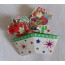 Petits pots décoratifs aux couleurs de Noël, cartes 3 D