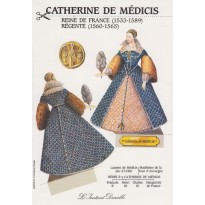 Carte "Catherine de Médicis", silhouette à découper