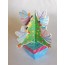 Petits pots décoratifs aux couleurs de Noël, cartes 3 D