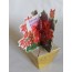 Petits pots décoratifs aux couleurs de Noël, cartes 3 D
