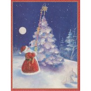 Jeu de 4 cartes doubles variées thème "Noël"