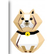 Chouette, Chien, Tigre cartes animaux en 3 D