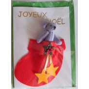 Certes Joyeux Noël avec un ourson peluche en cadeau