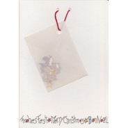 Carte Bon Noël et son enveloppe de sujets miniatures