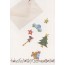 Carte Bon Noël et son enveloppe de sujets miniatures