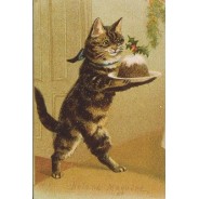 Les petits chats à Noël ! cartes de Noël vintage