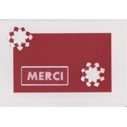 Cartes faites main "MERCI" avec découpes et collages