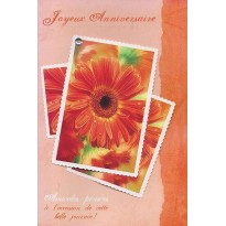 Carte Joyeux Anniversaire et Amicales Pensées