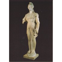Statue La  Minerve de Poitiers en marbre, carte postale d'art