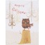 Joyeux Noël avec une chouette, carte de Noël