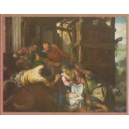 Adoration des Bergers de Paolo Veronese, carte d'art