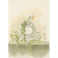 Carte de Noël avec poème Une Minute avant Noël