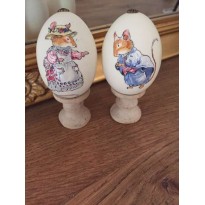 Oeufs de cane peints à la main, Monsieur et Madame