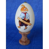 Le Petit Bricoleur, oeuf d'oie peint à la main