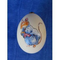 Oeufs de cane peints &agrave; la main, Monsieur Souriceau