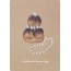 Religieuse au chocolat, patisserie-bijou sur carte postale