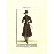 Gravure costume parisien homme 1824