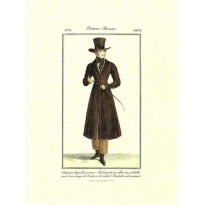 Gravure Costume parisien homme 1821