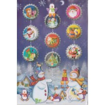 Stickers de Noël pour cadeaux, déco, cartes de voeux