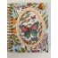 Journal 100 pages décor fleurs et papillons