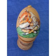 Oeufs de P&acirc;ques d&eacute;cor&eacute;s &agrave; la main : sujets Beatrix Potter