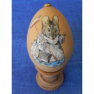 Oeufs de P&acirc;ques d&eacute;cor&eacute;s &agrave; la main : sujets Beatrix Potter
