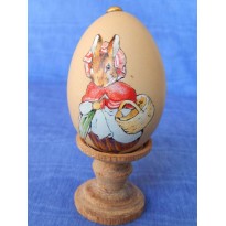 Oeufs peints &agrave; la main, Madame Lapin : sujets Beatrix Potter