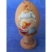 Oeufs de P&acirc;ques d&eacute;cor&eacute;s &agrave; la main : sujets Beatrix Potter