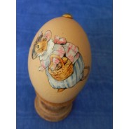 Oeufs de P&acirc;ques d&eacute;cor&eacute;s &agrave; la main : sujets Beatrix Potter