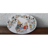 Plaque de porte d&eacute;cor&eacute;e &agrave; la main, Les amis de Pierre Lapin, sujets Beatrix Potter